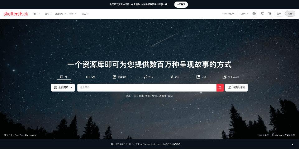Shutterstock - AI tool screenshot and preview